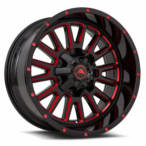 A105 Black Milled Red