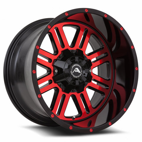 A106 Black Machined Red