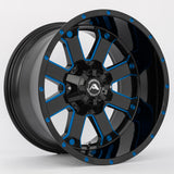 A108 Black Milled Blue